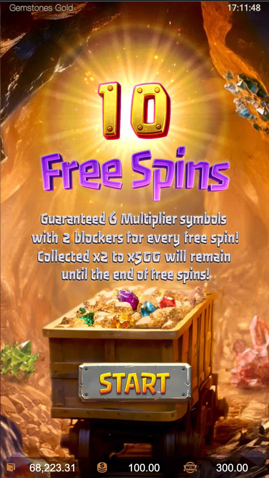 free spin Gemstones Gold